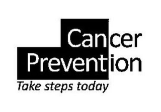 CANCER PREVENTION TAKE STEPS TODAY logo