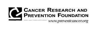 CANCER RESEARCH AND PREVENTION FOUNDATION WWW.PREVENTCANCER.ORG logo