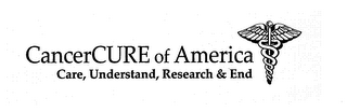 CANCERCURE OF AMERICA CARE, UNDERSTAND,RESEARCH & END logo