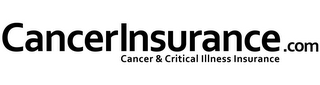 CANCERINSURANCE.COM CANCER & CRITICAL ILLNESS INSURANCE logo