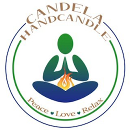 CANDELA HANDCANDLE PEACE LOVE RELAX logo