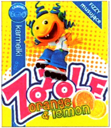 CANDIES FIZZY MUSUJACE KARMELKI ZOZOLE ORANGE & LEMON logo