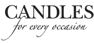 CANDLES FOR EVERY OCCASION logo