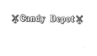 CANDY DEPOT CANDY GIFTS CROSSING logo