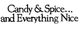 CANDY & SPICE... AND EVERYTHING NICE logo