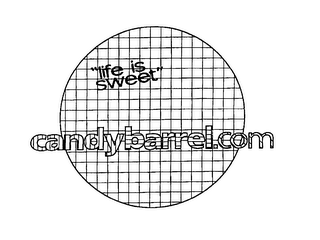 CANDYBARREL. COM LIFE IS SWEET logo