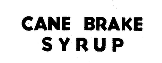 CANE BRAKE SYRUP logo