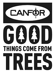 CANFOR GOOD THINGS COME FROM TREES logo