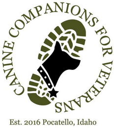 CANINE COMPANIONS FOR VETERANS EST. 2016 POCATELLO, IDAHO logo