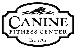 CANINE FITNESS CENTER EST. 2002 logo
