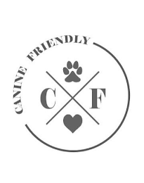 CANINE FRIENDLY X CF logo