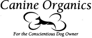CANINE ORGANICS FOR THE CONSCIENTIOUS DOG OWNER logo