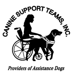 CANINE SUPPORT TEAMS, INC. PROVIDERS OFASSISTANCE DOGS logo