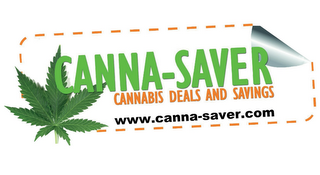 CANNA-SAVER CANNABIS DEALS AND SAVINGS WWW.CANNA-SAVER.COM logo