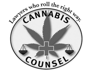 CANNABIS COUNSEL, LAWYERS WHO ROLL THE RIGHT WAY. logo