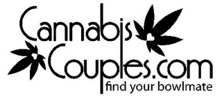 CANNABIS COUPLES. COM FIND YOUR BOWL MATE logo