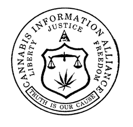 CANNABIS INFORMATION ALLIANCE LIBERTY JUSTICE FREEDOM TRUTH IS OUR CAUSE CANNABIS INFORMATION ALLIANCE. logo