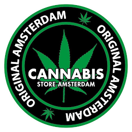 CANNABIS STORE AMSTERDAM ORIGINAL AMSTERDAM logo