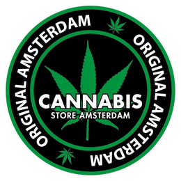 CANNABIS STORE AMSTERDAM ORIGINAL AMSTERDAM logo