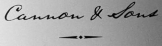 CANNON & SONS logo