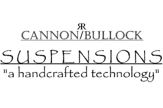 CANNON/BULLOCK SUSPENSIONS "A HANDCRAFTED TECHNOLOGY" logo