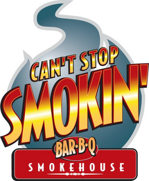 CAN'T STOP SMOKIN' BAR B-Q SMOKEHOUSE logo