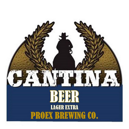 CANTINA BEER LAGER EXTRA PROEX BREWING CO. logo