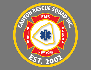 CANTON RESCUE SQUAD INC., EST. 2002, NEW YORK, FIRE, EMS, RESCUE logo