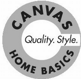 CANVAS HOME BASICS QUALITY. STYLE. logo
