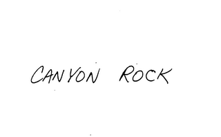 CANYON ROCK logo