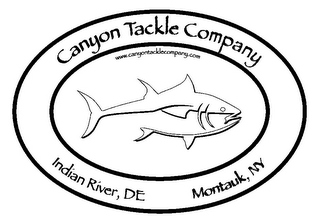 CANYON TACKLE COMPANY WWW.CANYONTACKLECOMPANY.COM INDIAN RIVER, DE MONTAUK, NY logo