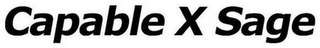 CAPABLE X SAGE logo