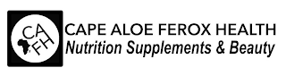 CAPE ALOE FEROX HEALTH NUTRITION SUPPLEMENTS & BEAUTY logo