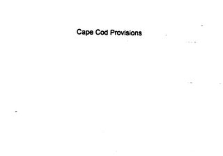 CAPE COD PROVISIONS logo
