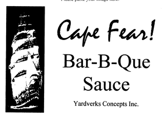 CAPE FEAR! BAR-B-QUE SAUCE YARDVERKS CONCEPTS INC. logo