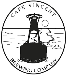 CAPE VINCENT BREWING COMPANY 44° 07' N 76° 19' W logo