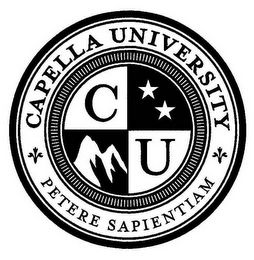 CAPELLA UNIVERSITY PETERE SAPIENTIAM CU logo