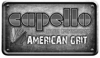 CAPELLO ITALIAN CRAFTSMANSHIP AMERICAN GRIT logo