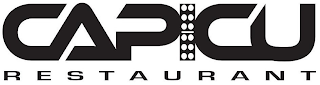CAPICU R E S T A U R A N T logo