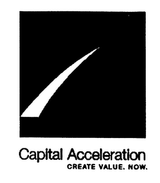 CAPITAL ACCELERATION CREATE VALUE. NOW. logo
