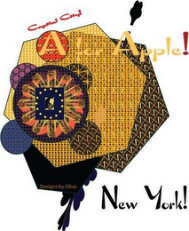 CAPITAL CITY! A FOR APPLE! DESIGNS BY OLIVE. NEW YORK! logo