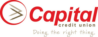 CAPITAL CREDIT UNION DOING THE RIGHT THING. logo