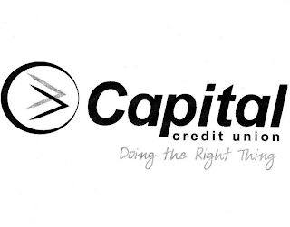 CAPITAL CREDIT UNION DOING THE RIGHT THING logo