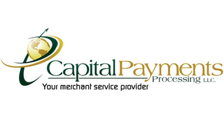 CAPITAL PAYMENTS PROCESSING LLC. YOUR MERCHANT SERVICE PROVIDER logo