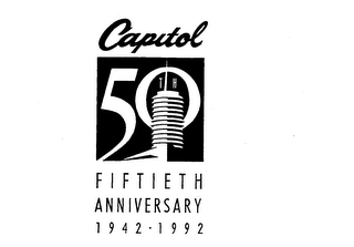 CAPITOL 50TH FIFTIETH ANNIVERSARY 1942-1992 logo
