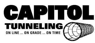 CAPITOL TUNNELING ON LINE ... ON GRADE ... ON TIME logo