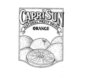 CAPRI SUN NATURAL FRUIT DRINK ORANGE logo