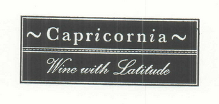 CAPRICORNIA WINE WITH LATITUDE logo