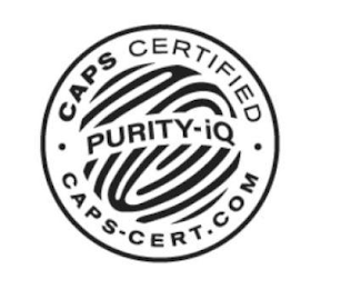 CAPS CERTIFIED PURITY-IQ CAPS-CERT.COM logo