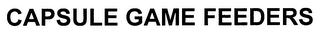 CAPSULE GAME FEEDERS logo